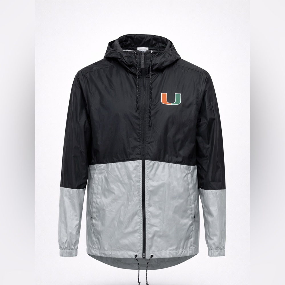 Columbia UNIVERSITY OF MIAMI Wind PARKA JACKET M Hurricanes HOOD
